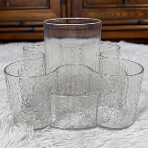 Acrylic 5 Tier 72 Bottle Nail Polish Organizer + 9 Section Spin Brush Caddy Set - Picture 11 of 15